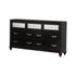 Barzini 7-drawer Rectangular Dresser Black 200893