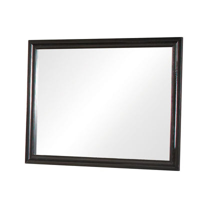 Barzini Rectangular Mirror Black 200894