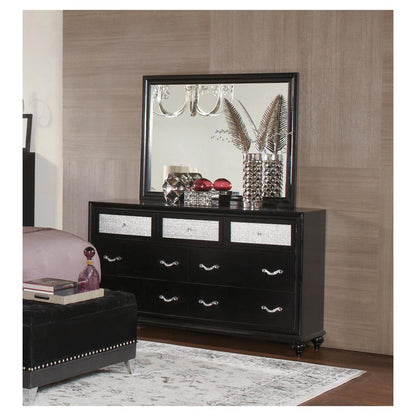 Barzini Rectangular Mirror Black 200894