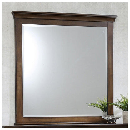 Franco Rectangular Mirror Burnished Oak 200974