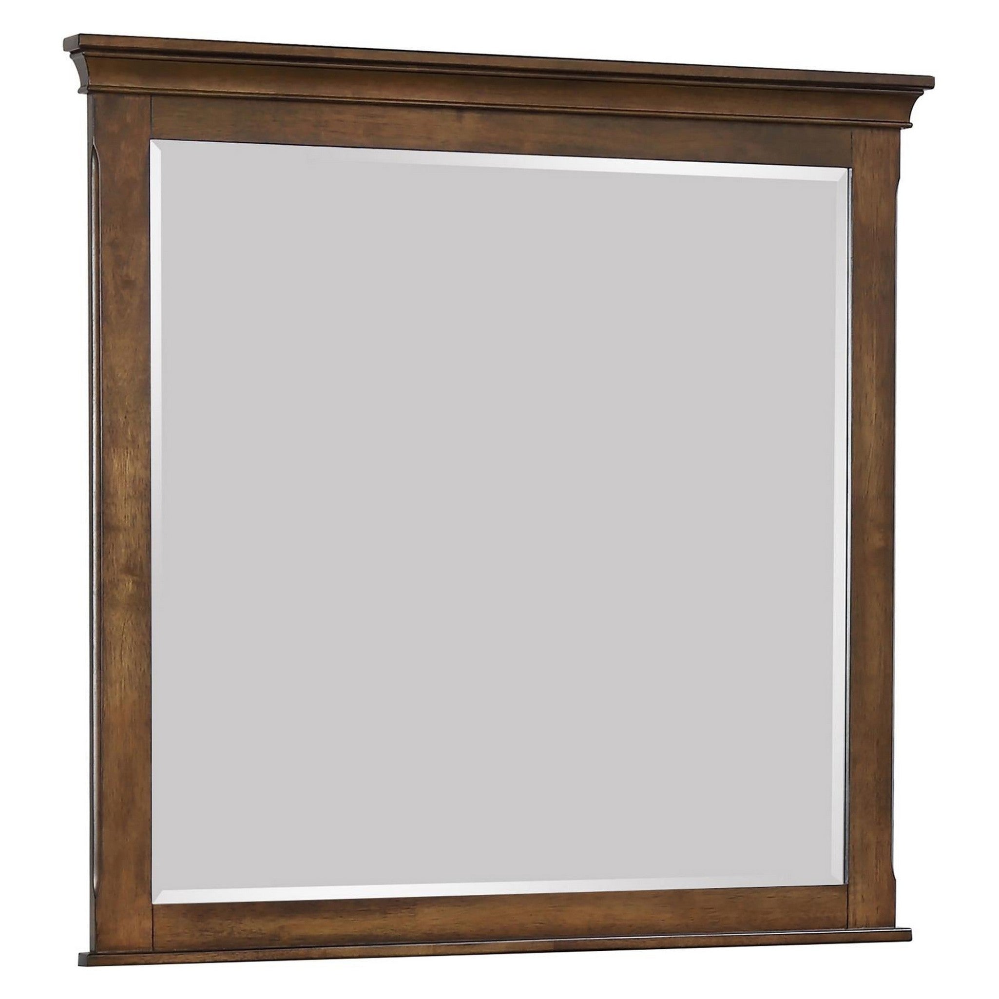 Franco Rectangular Mirror Burnished Oak 200974