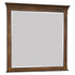 Franco Rectangular Mirror Burnished Oak 200974