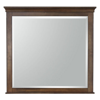 Franco Rectangular Mirror Burnished Oak 200974