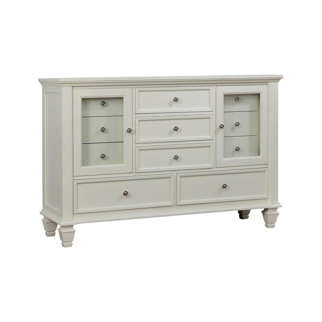 Sandy Beach 11-drawer Rectangular Dresser White 201303