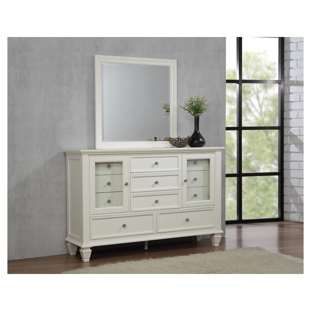 Sandy Beach 11-drawer Rectangular Dresser White 201303