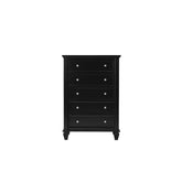 Sandy Beach 5-drawer Chest Black 201325