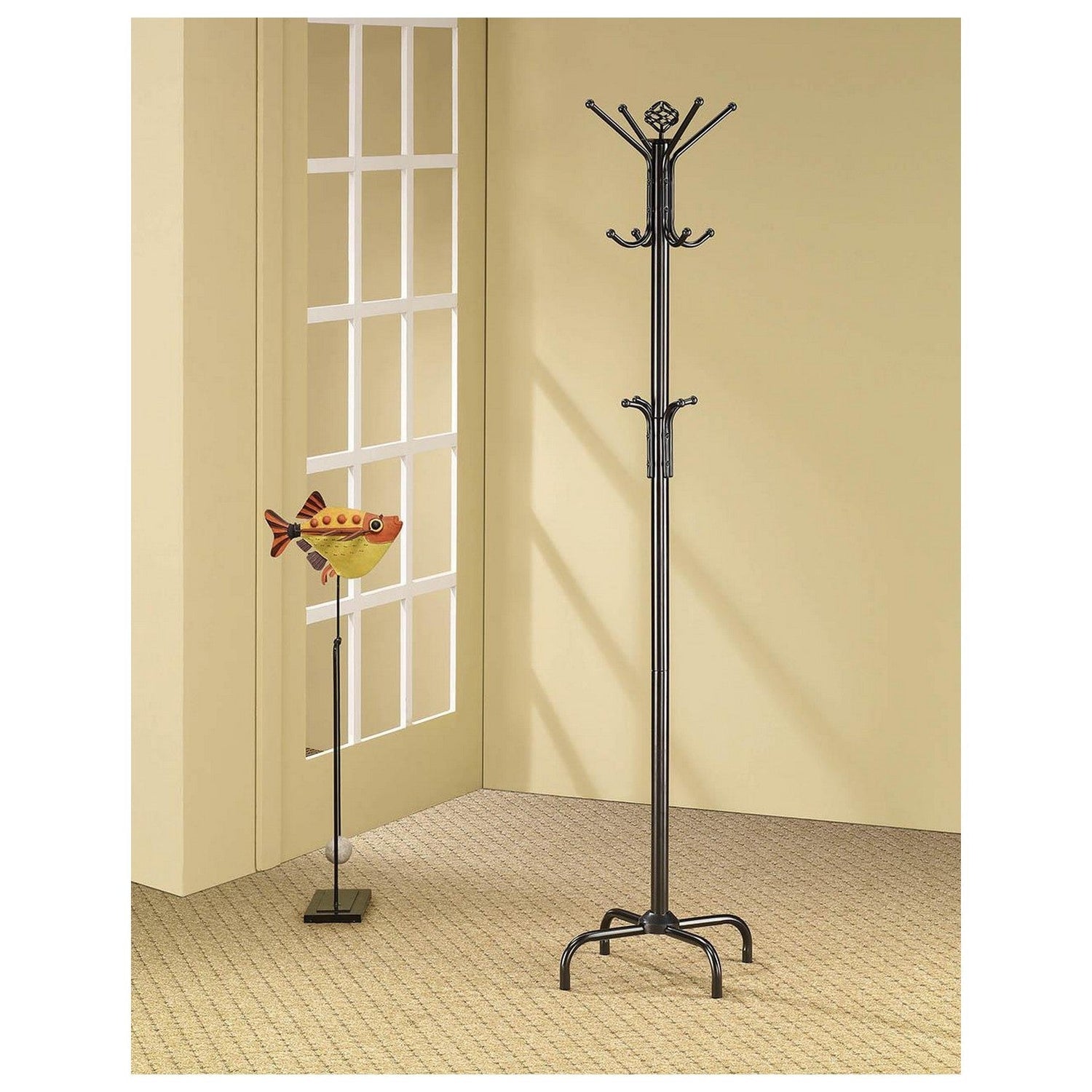 Collier 12-hook Coat Rack Black 2019