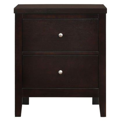 Carlton 2-drawer Rectangular Nightstand Cappuccino 202092