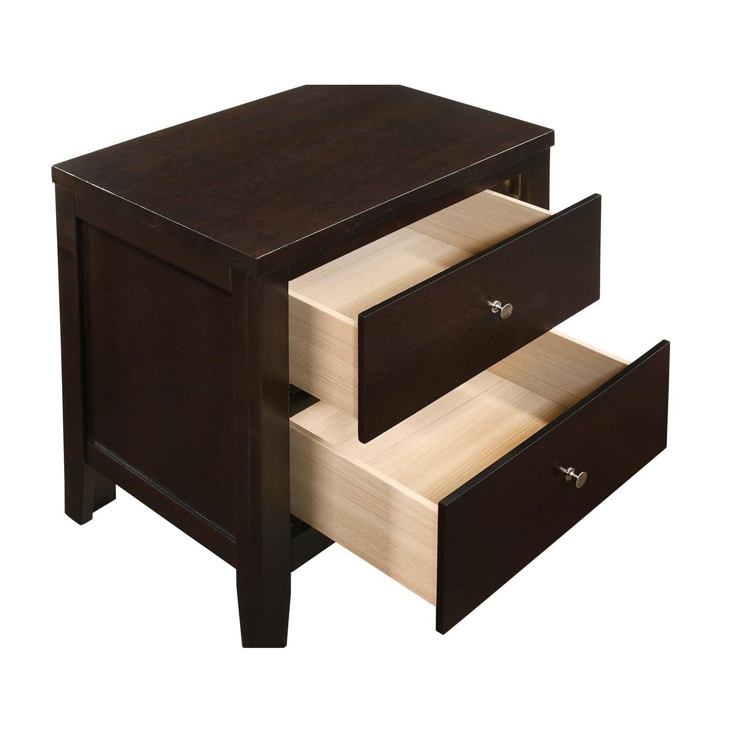 Carlton 2-drawer Rectangular Nightstand Cappuccino 202092