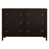 Carlton 6-drawer Rectangular Dresser Cappuccino 202093