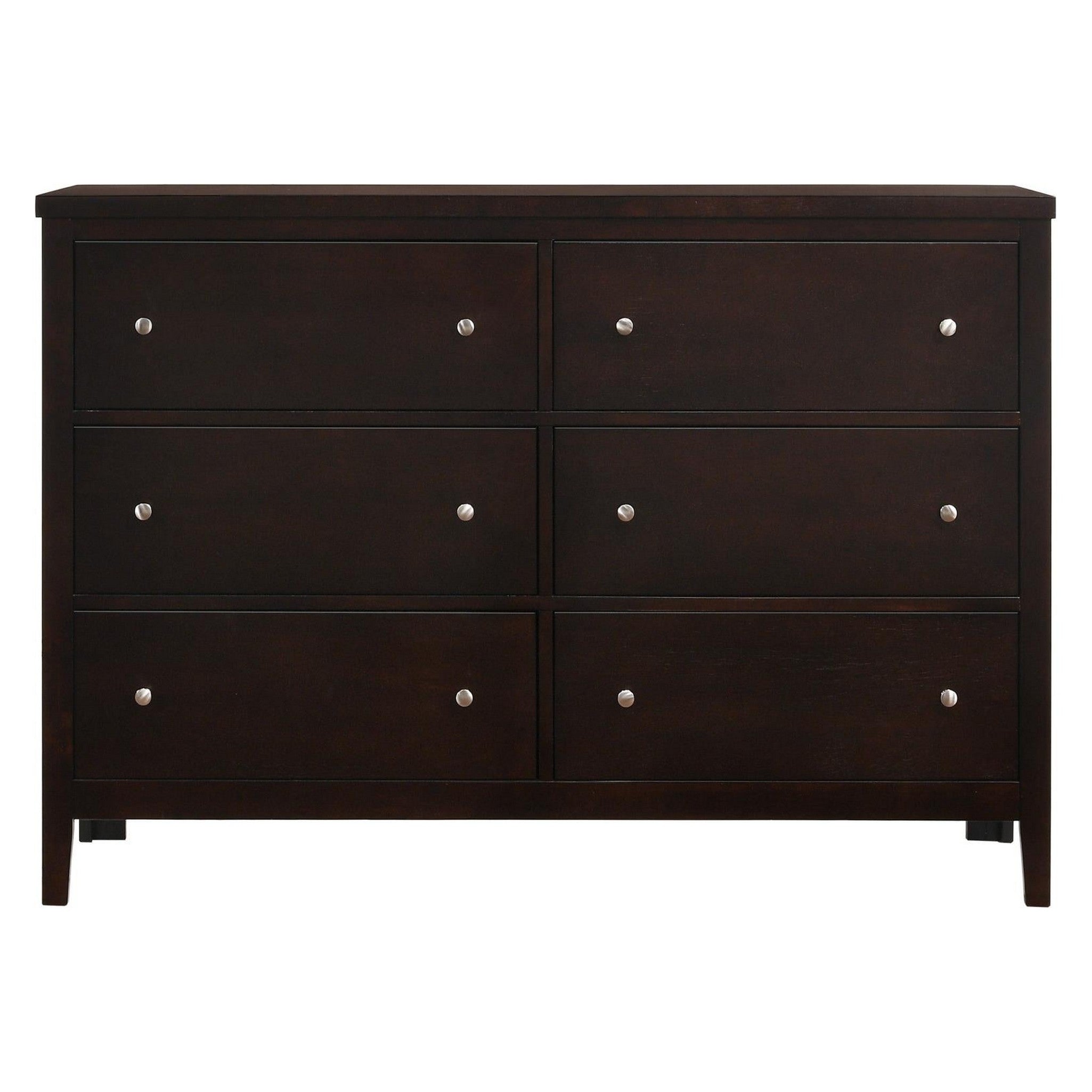 Carlton 6-drawer Rectangular Dresser Cappuccino 202093