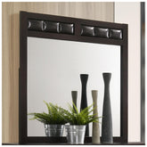 Carlton Upholstered Rectangular Mirror Cappuccino 202094