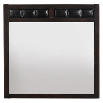 Carlton Upholstered Rectangular Mirror Cappuccino 202094