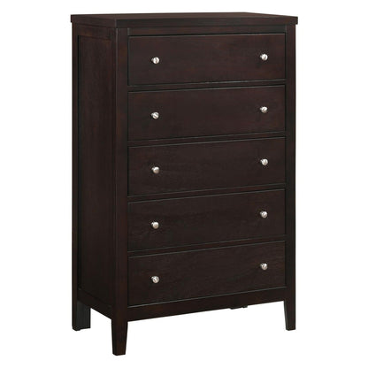 Carlton 5-drawer Rectangular Chest Cappuccino 202095