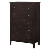 Carlton 5-drawer Rectangular Chest Cappuccino 202095