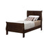 Louis Philippe Twin Panel Sleigh Bed Cappuccino 202411T