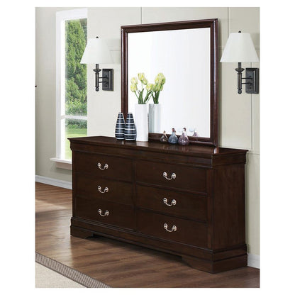 Louis Philippe 6-drawer Dresser Cappuccino 202413