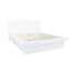 Jessica Queen Platform Bed with Rail Seating White 202990Q