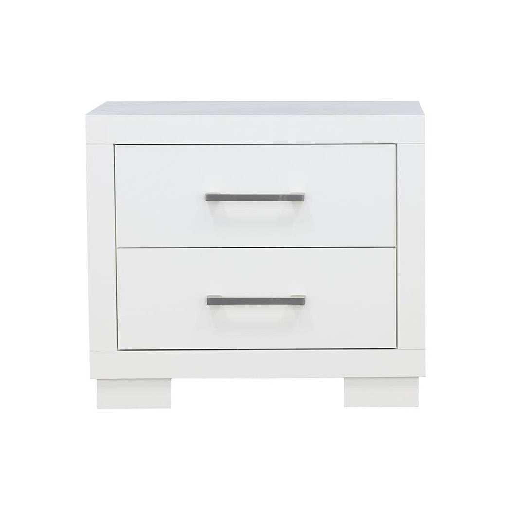 Jessica 2-drawer Nightstand White 202992