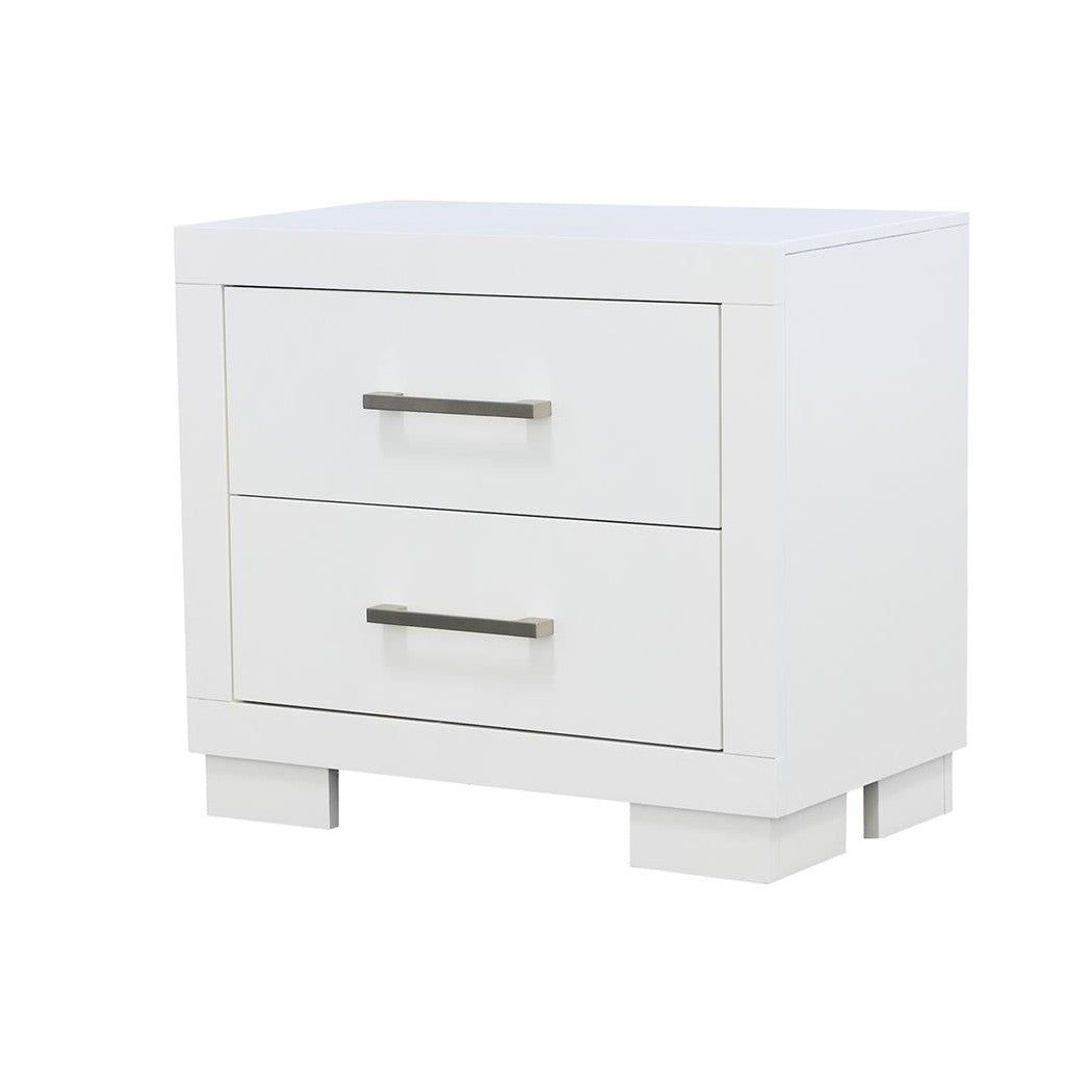 Jessica 2-drawer Nightstand White 202992