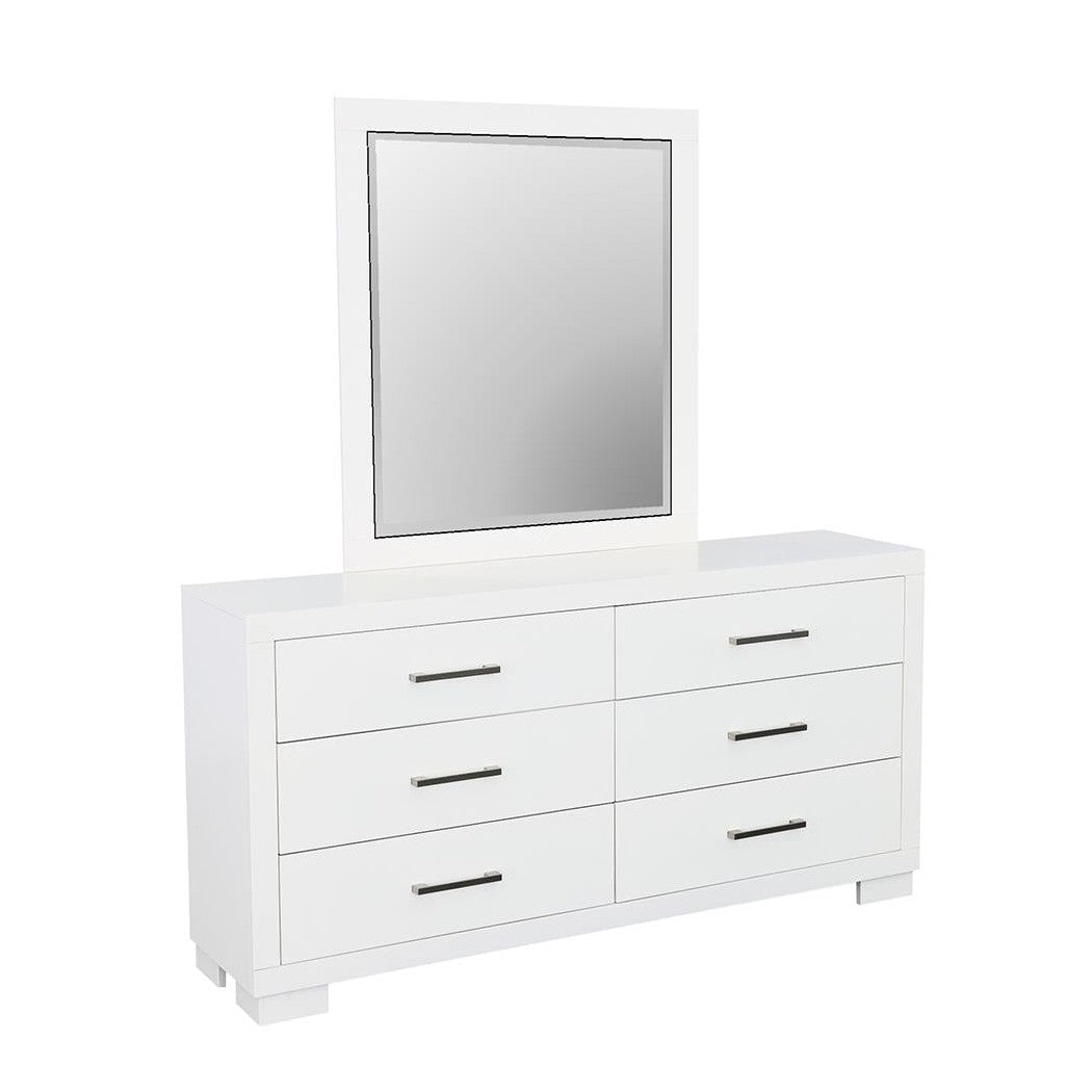 Jessica Rectangular Mirror White 202994