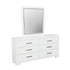 Jessica Rectangular Mirror White 202994