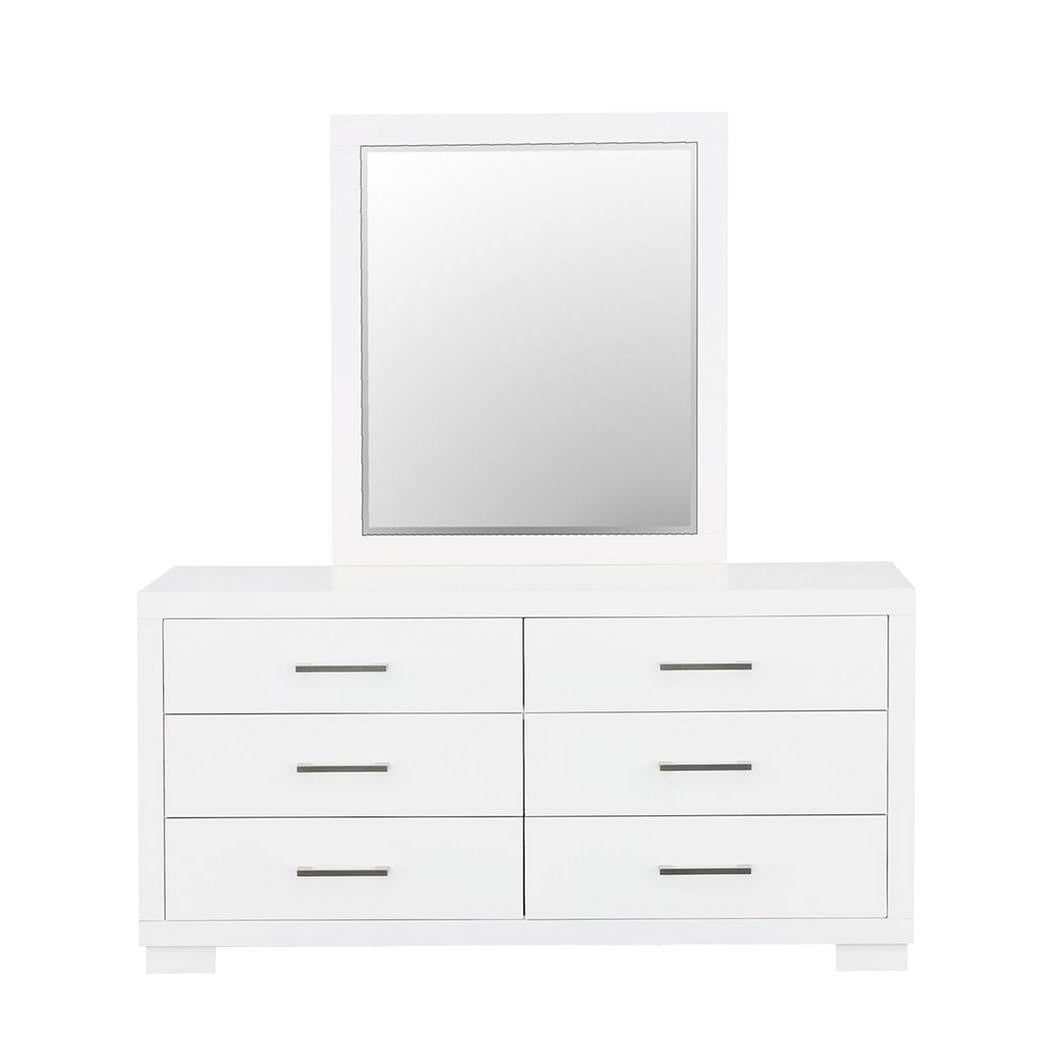 Jessica Rectangular Mirror White 202994