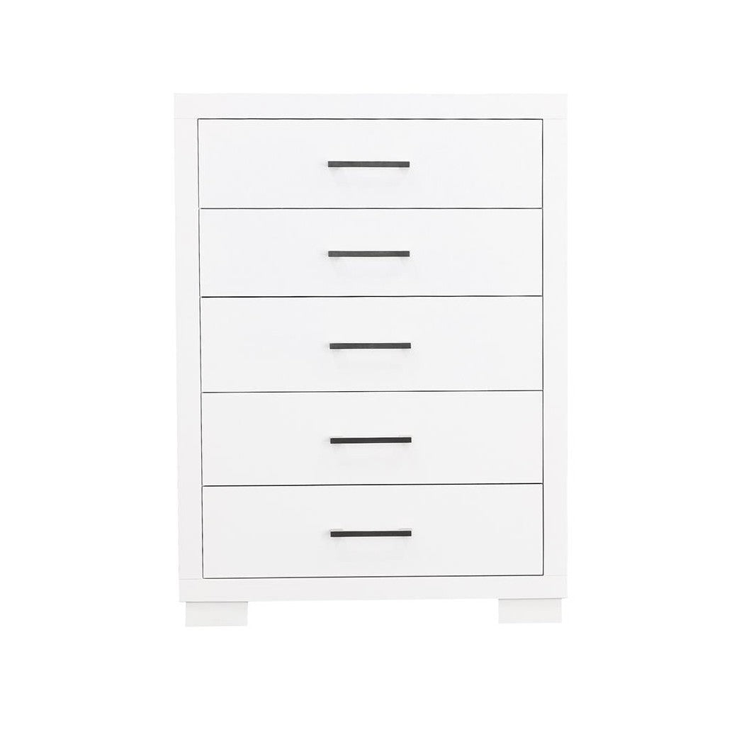 Jessica 5-drawer Chest White 202995