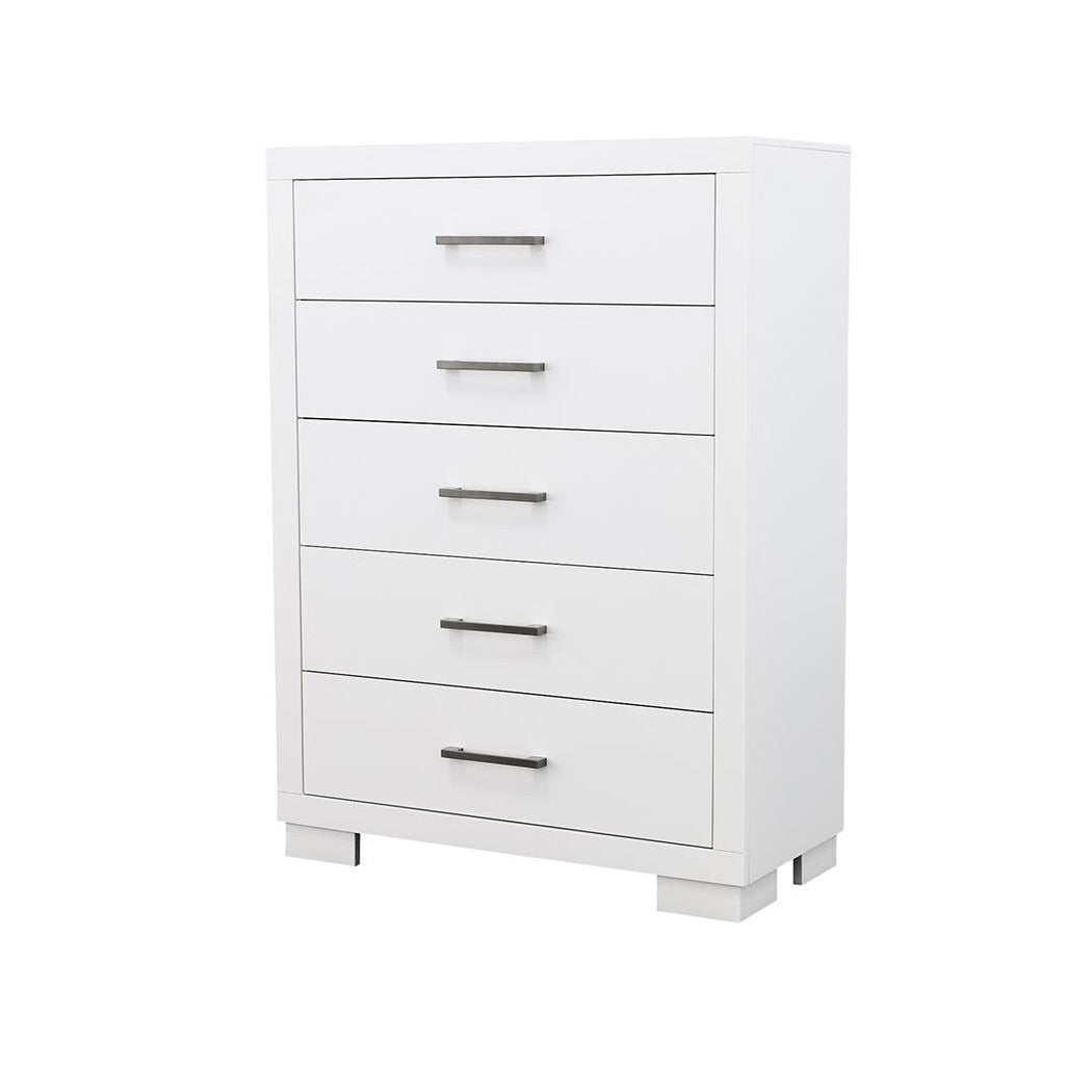 Jessica 5-drawer Chest White 202995