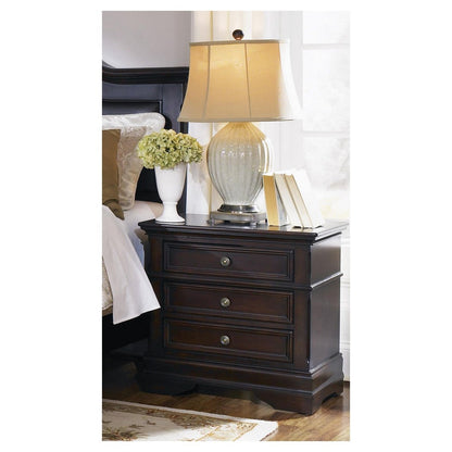 Cambridge 3-drawer Rectangular Nightstand Cappuccino 203192