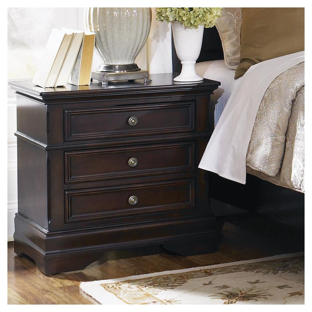 Cambridge 3-drawer Rectangular Nightstand Cappuccino 203192