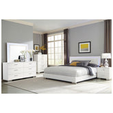 Felicity 2-drawer Nightstand Glossy White 203502