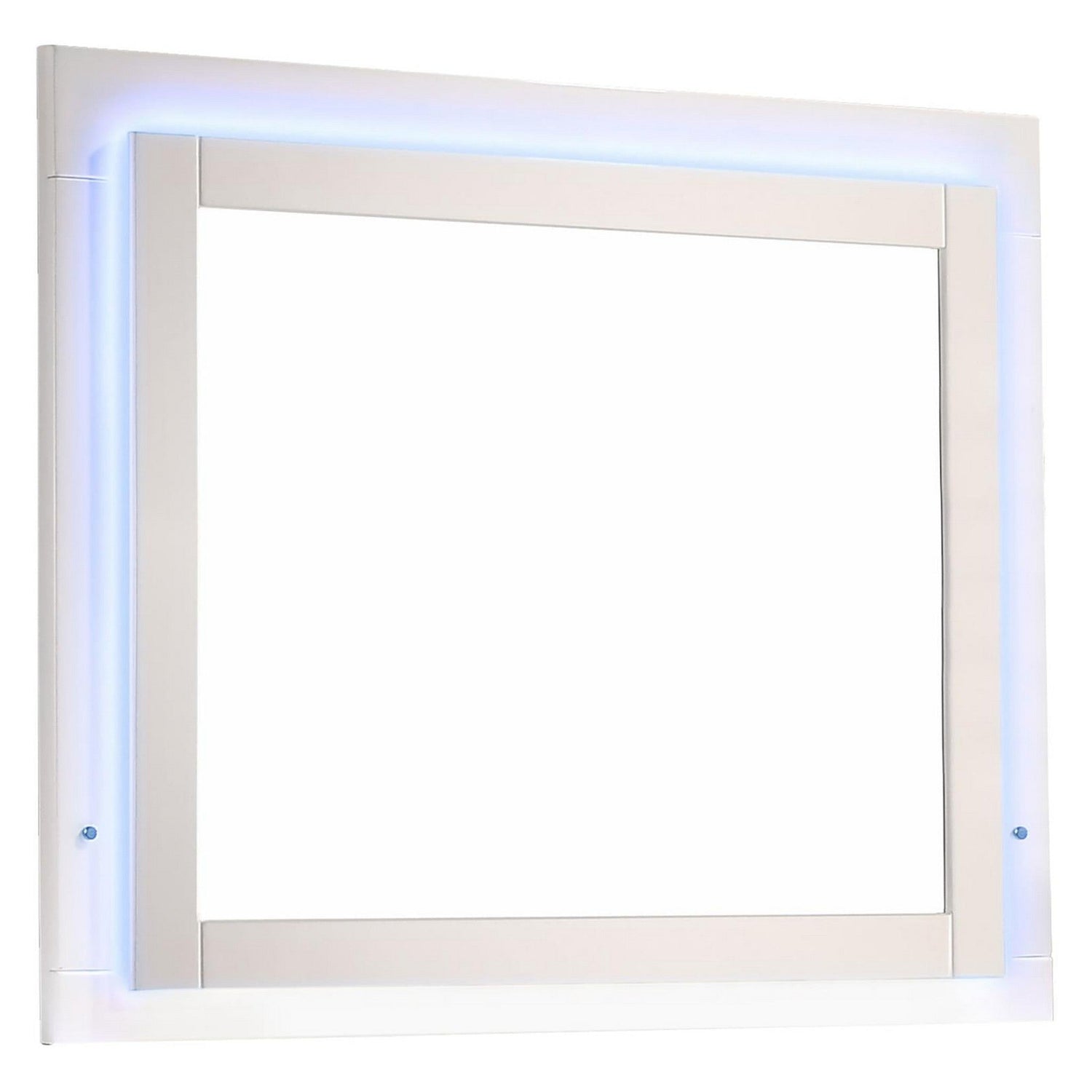 Felicity Mirror Glossy White with LED Light 203504LED