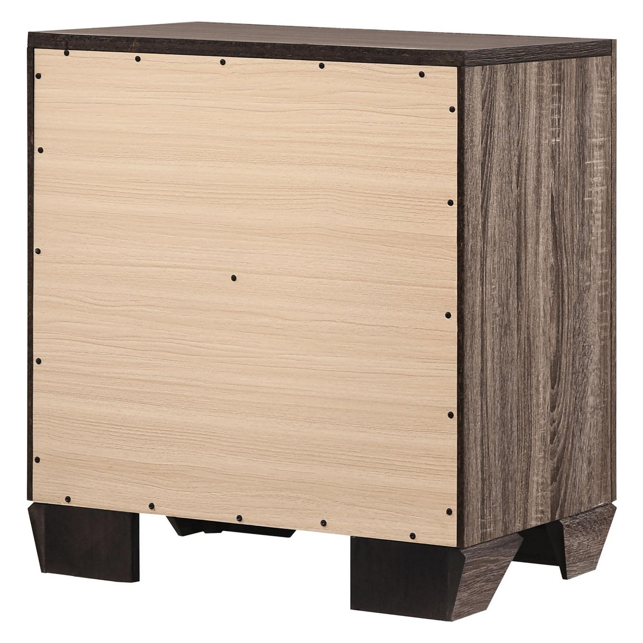 Kauffman 2-drawer Nightstand Washed Taupe 204192