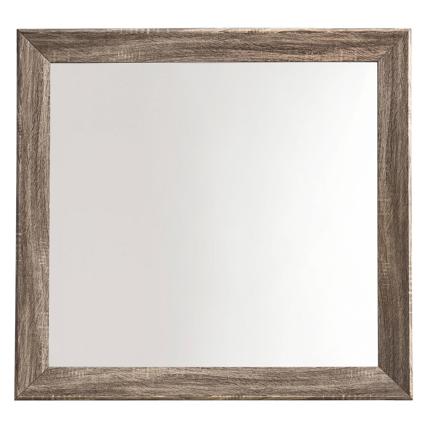 Kauffman Rectangular Mirror Washed Taupe 204194