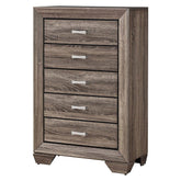 Kauffman 5-drawer Chest Washed Taupe 204195