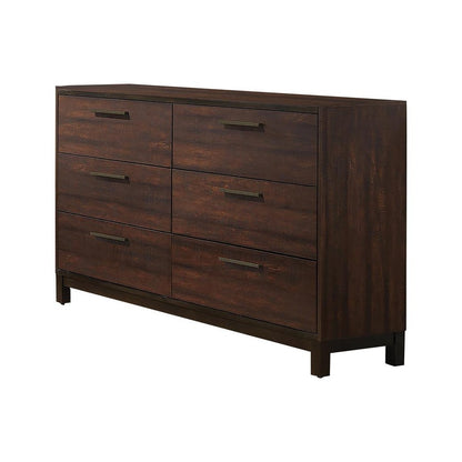 Edmonton 6-drawer Dresser Rustic Tobacco 204353