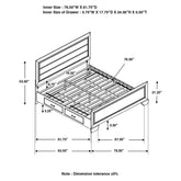 Kauffman Eastern King Storage Bed Dark Cocoa 204390KE