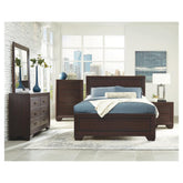 Kauffman Eastern King Panel Bed Dark Cocoa 204391KE