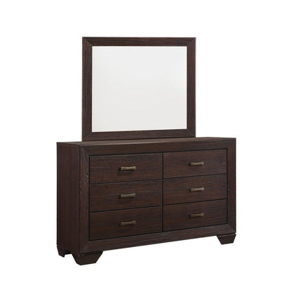 Kauffman 6-drawer Dresser Dark Cocoa 204393