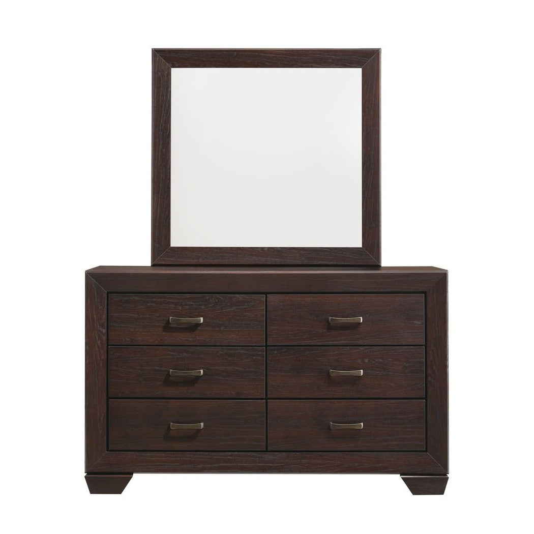 Kauffman 6-drawer Dresser Dark Cocoa 204393