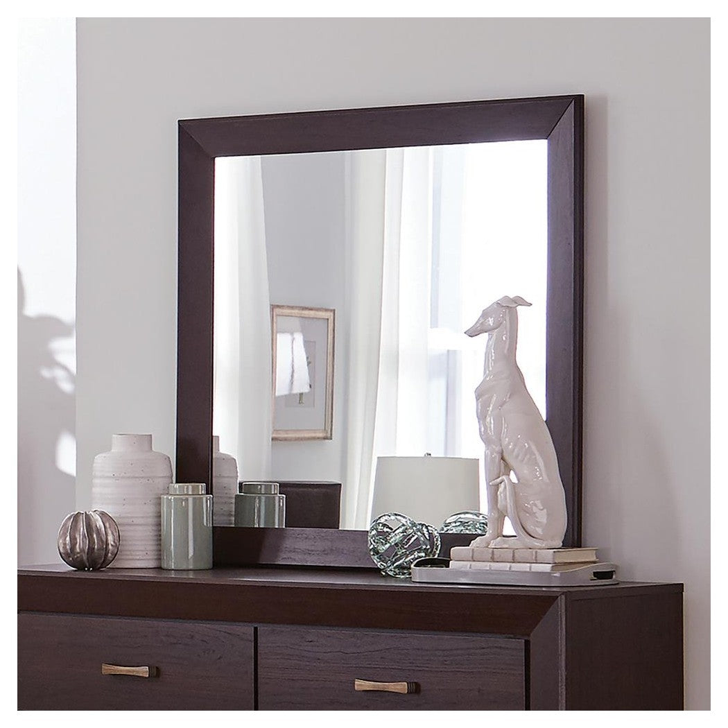 Kauffman Rectangular Mirror Dark Cocoa 204394