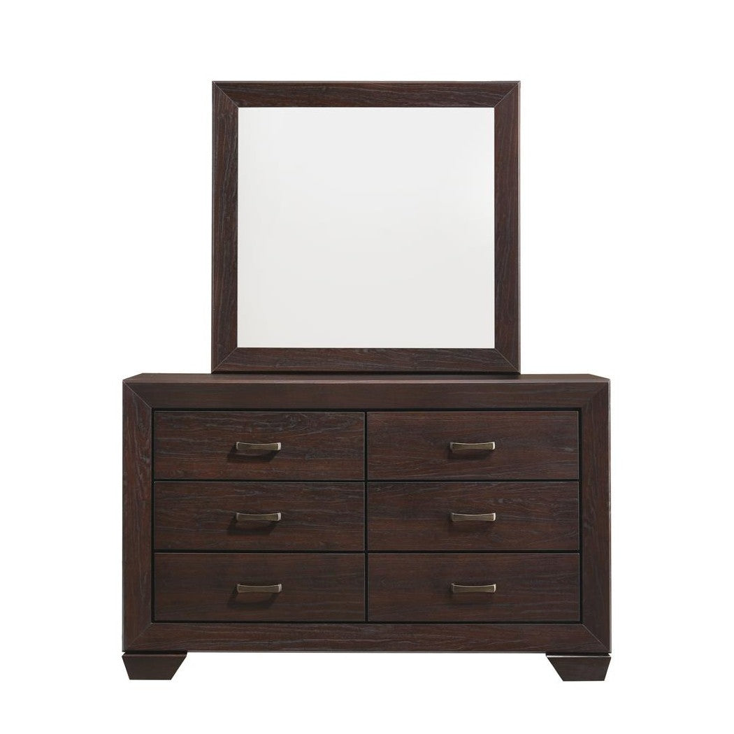 Kauffman Rectangular Mirror Dark Cocoa 204394