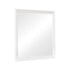 Louis Philippe Beveled Edge Square Mirror White 204694