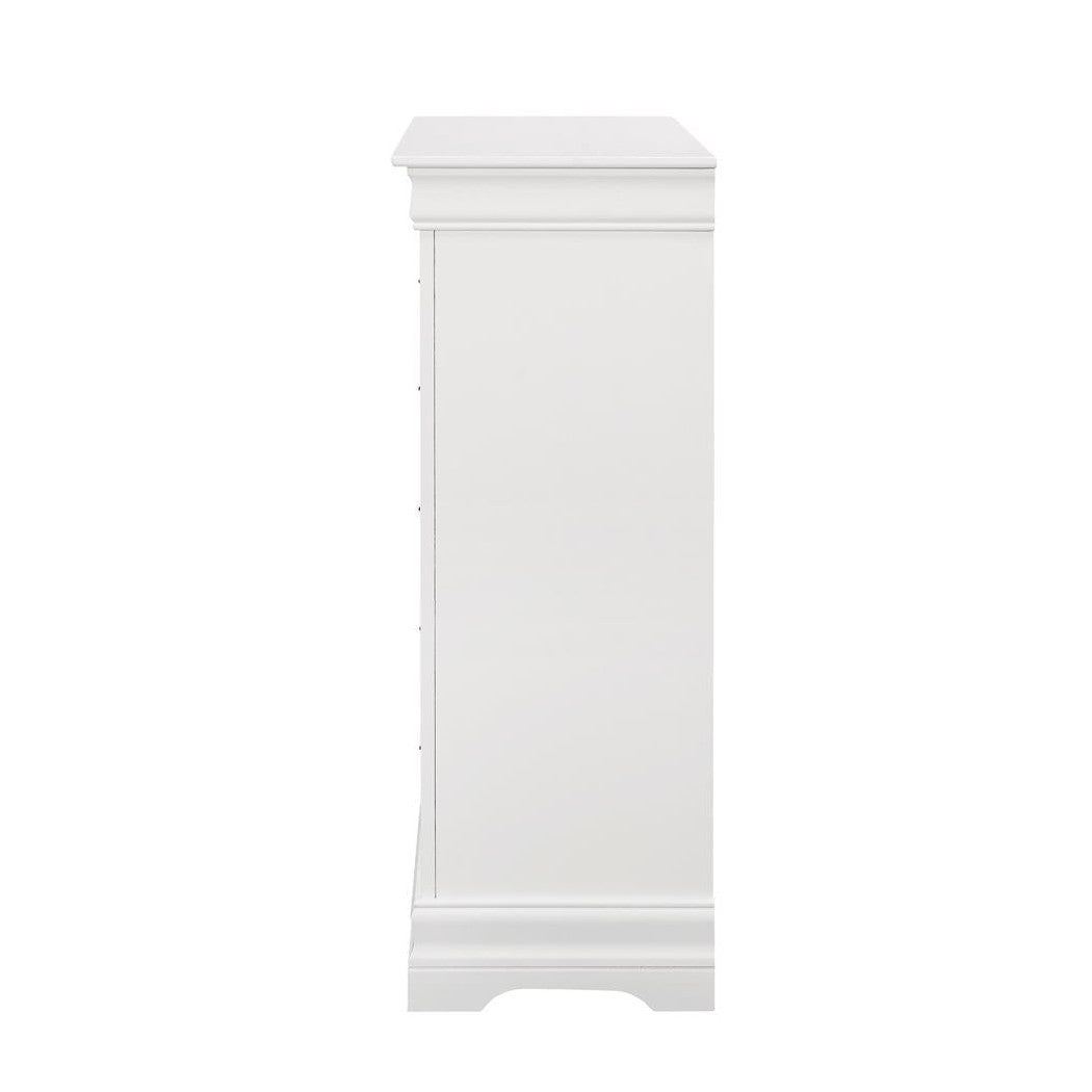 Louis Philippe 5-drawer Chest White 204695