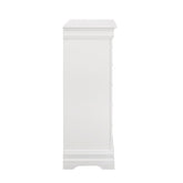 Louis Philippe 5-drawer Chest White 204695