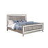 Leighton Full Panel Bed with Mirrored Accents Mercury Metallic 204921F