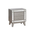 Leighton 2-drawer Nightstand Metallic Mercury 204922