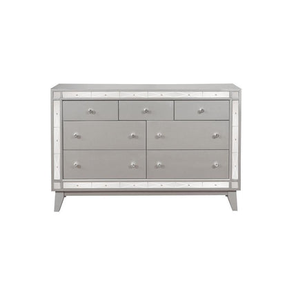 Leighton 7-drawer Dresser Metallic Mercury 204923