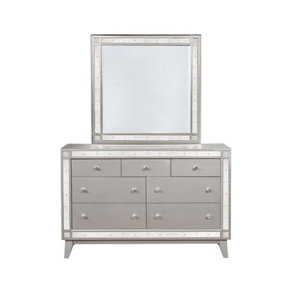 Leighton 7-drawer Dresser Metallic Mercury 204923